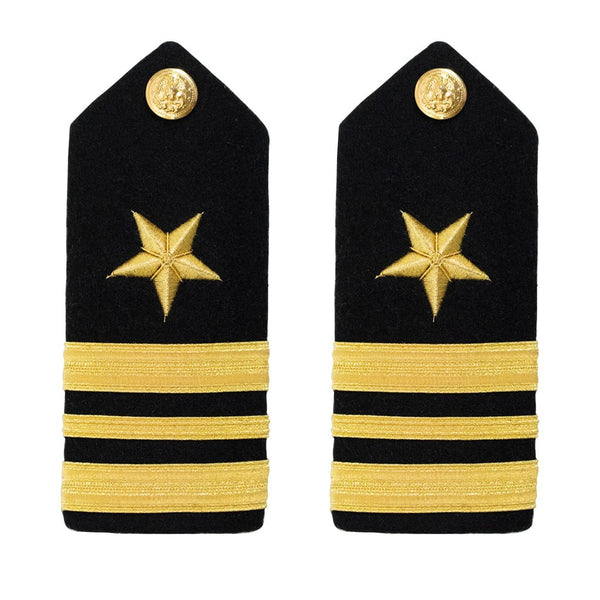 US NAVY Female Hard Shoulder Boards: Line Officer O4 LCDR