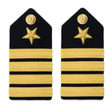 US NAVY Male Hard Shoulder Board: Line Officer O6 CAPT