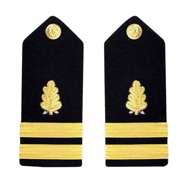 AS-IS Condition US NAVY Male Hard Shoulder Board: Dental Corps O3 LT