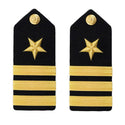AS-IS Condition US NAVY Male Hard Shoulder Board: Line Officer O5 CDR