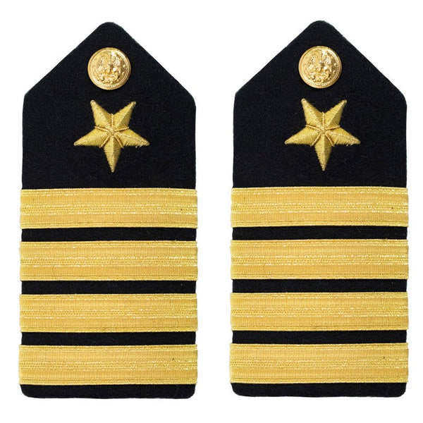 US NAVY Female Hard Shoulder Boards: Line Officer O6 CAPT