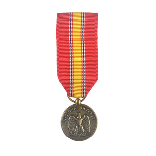 U.S. Military Armed Forces Medal for the National Defense Award (NDSM). Miniature size