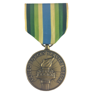 U.S. Military Armed Forces Medal for the Armed Forces Service Award (AFSM). Full size