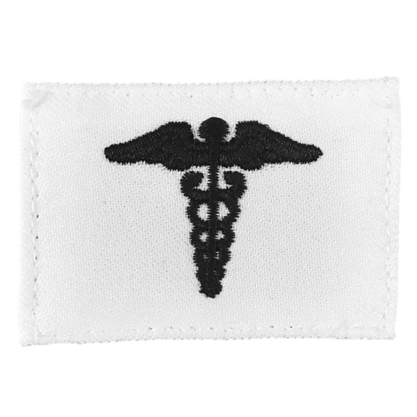 NAVY Rating Badge: Striker Mark for Hospital Corpsman - White