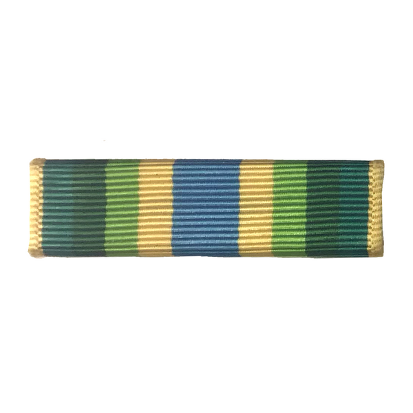 US Armed Forces Military Ribbon - Air Force Outstanding Unit Award (AFSM).  - Measurements: 1-3/8" wide x 1/4" high - Sold individually. - Condition: Good, pre-owned/gently used unless marked as NEW. - Ribbon mounting bars sold separately.