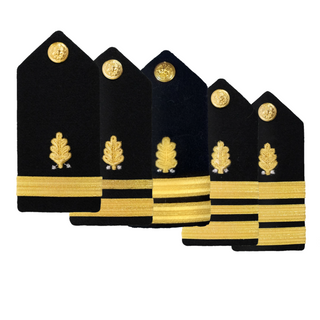NAVY Women's O1-O6 Hard Boards: Dental Corps. US NAVY Female O1-O6 Hard Shoulder Boards: Dental Corps. Hard Shoulder Boards are worn on the following Naval uniforms: Dinner Dress Jacket Uniform (men only), Summer Blue Uniform, Summer Dress White, and Summer White Uniform. Choose from rank O-1, O-2, O-3, O-4, O-5, O-6.