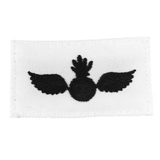 NAVY Rating Badge: Striker Mark for Aviation Ordnanceman - White