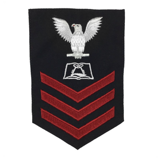 NAVY Men's E4-E6 Rating Badge: Culinary Specialist - Blue