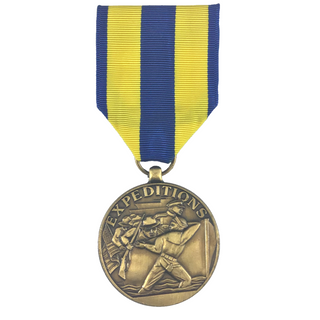 U.S. Military Armed Forces Medal for the Navy Expeditionary Award. Regulation Full Size.  - Sold individually - Mounting bar sold separately. - Official U.S. Military Grade Medal - Made in the USA - Condition: Good, pre-owned/gently used unless marked as NEW.