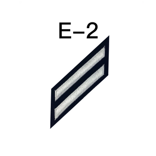 NAVY E2-E3 Combo Rating Badge: Quartermaster - Blue