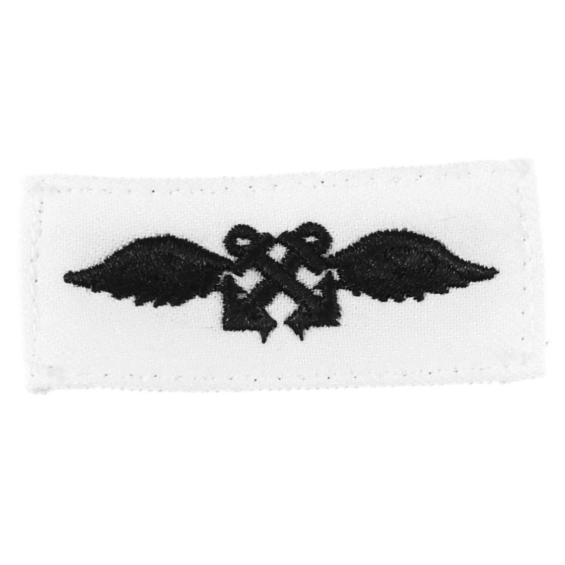 NAVY Rating Badge: Striker Mark for Aviation Boatswain's Mate - White