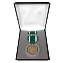 U.S. Military Armed Forces Medal Presentation Sets. 3-piece set includes: Regulation Full Size Medal, Lapel Pin, and Ribbon Unit mounted on single base bar with clutch or pin backs in a presentation case. Priced per set.