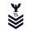 NAVY Women's E4-E6 Rating Badge: Operations Specialist - White
