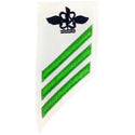 NAVY E2-E3 Combo Rating Badge: Navy Aircrewman - White