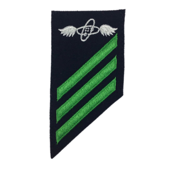 NAVY E2-E3 Combo Rating Badge: Aviation Electronics Technician - Blue