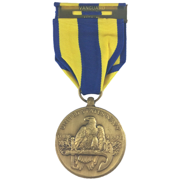 U.S. Military Armed Forces Medal for the Navy Expeditionary Award. Regulation Full Size.  - Sold individually - Mounting bar sold separately. - Official U.S. Military Grade Medal - Made in the USA - Condition: Good, pre-owned/gently used unless marked as NEW.