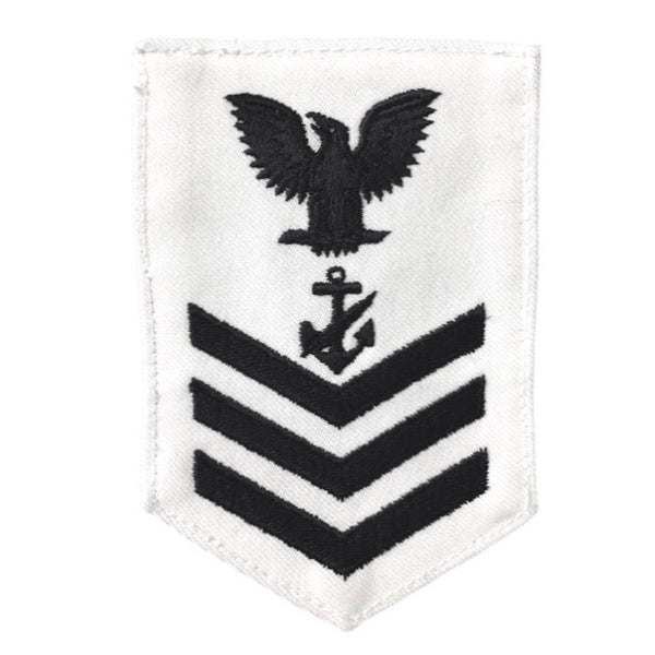 NAVY Women's E4-E6 Rating Badge: Navy Counselor - White