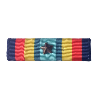 US Armed Forces Military Ribbon - Navy Sea Service Deployment (NSSDR) with 1 bronze star.