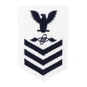 NAVY Women's E4-E6 Rating Badge: Aviation Electronics Technician - White