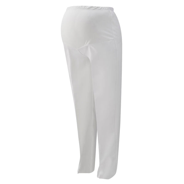 AS-IS Condition USN Female Maternity Summer White Pants. These comfortable trousers feature a stretchy panel for your growing baby bump. White CNT (Certified Navy Twill) 100% Polyester. Genuine, Official Military Uniform. Made in U.S.A.