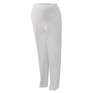 USN Female Maternity Summer White Pants. These comfortable trousers feature a stretchy panel for your growing baby bump. White CNT (Certified Navy Twill) 100% Polyester. Genuine, Official Military Uniform. Made in U.S.A.