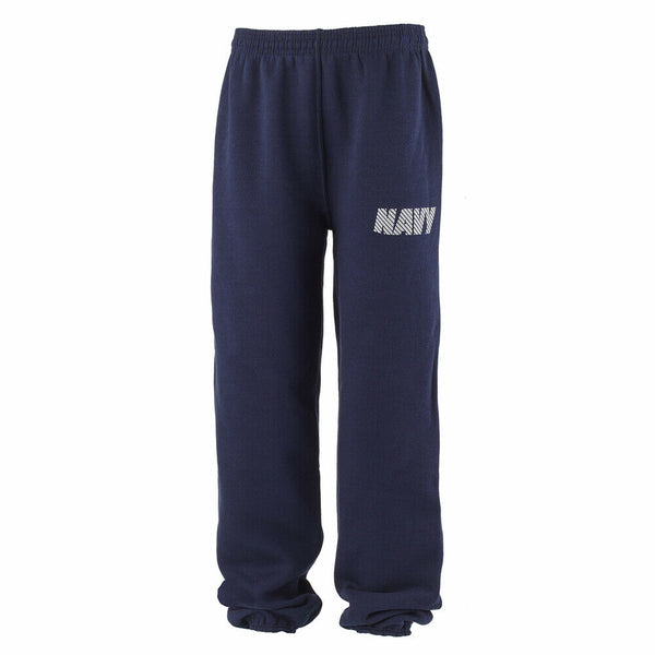 NAVY PT Sweatpants - Blue with Silver