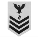 NAVY Men's E4-E6 Rating Badge: Engineering Aide - White