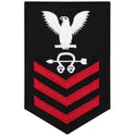 NAVY Women's E4-E6 Rating Badge: Sonar Technician - Blue