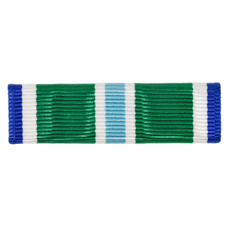 US Armed Forces Military Ribbon - Coast Guard Meritorious Unit Commendation (MUC).  - Measurements: 1-3/8" wide x 1/4" high - Sold individually. - Condition: Good, pre-owned/gently used unless marked as NEW. - Ribbon mounting bars sold separately.