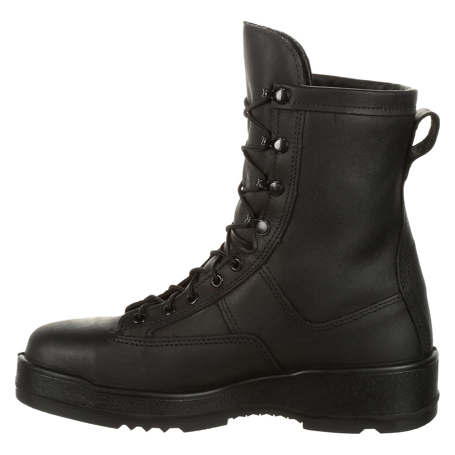 US NAVY Men's Black Leather Flight Deck Military Boots Rocky 795B ...