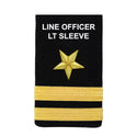 US NAVY Male Service Dress Blue (SDB) Jacket with Line Officer Lieutenant Sleeve: embroidered gold star with 2 gold stripes