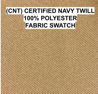 Khaki fabric - Certified Navy Twill (CNT), 100% Polyester