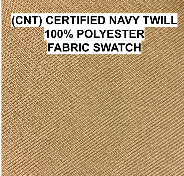 Fabric: Khaki Certified Navy Twill weave in 100% Polyester