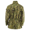 Navy Working Uniform Type 3 Parka in Green Digital Camouflage codenamed AOR2. Waterproof with rain flap, cargo hand-warmer pockets, sealed seams for secure environmental & weather protection. Genuine, US Military Uniform. Nylon Shell, PTFE Laminate. Made in U.S.A.